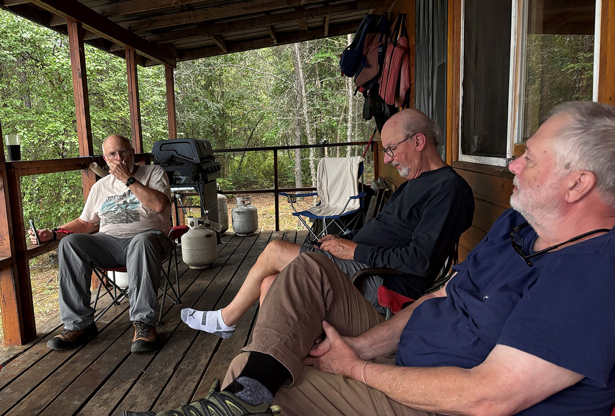 Hanging out on the porch